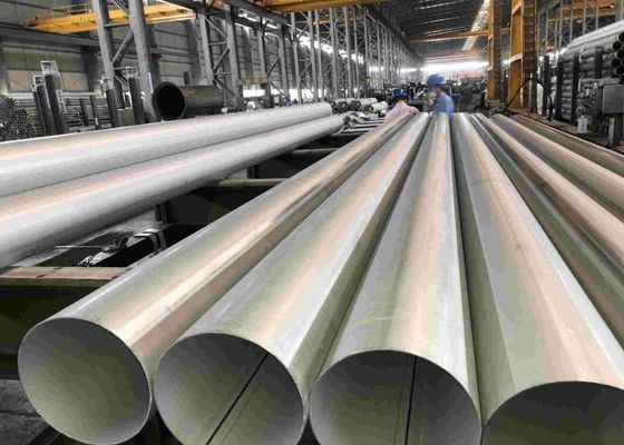 جودة  Polished Stainless Steel Pipe Tubing Round For Gas Pipeline / Building مصنع