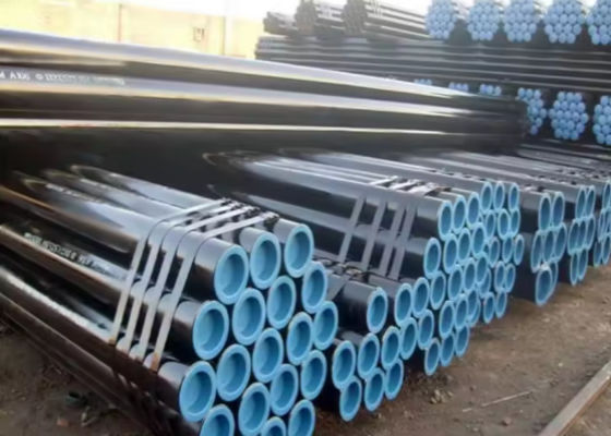 جودة  Water Transport Steel Casing Pipe Threaded End Connection and Black Painting مصنع