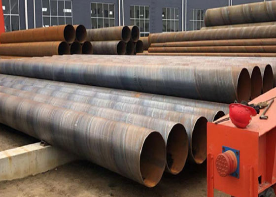شهادة اختبار الطاحونة الحائطية 5mm-25.4mm SSAW أنابيب الفولاذ لمواد البناء