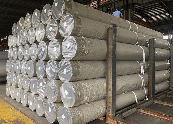 خدمة معالجة اللحام أنابيب الفولاذ المقاوم للصدأ 2mm 550mm قطر مع تقنية المطاط الساخن