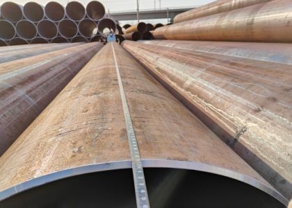 API 5L GRB الصلب الصف LSAW الأنابيب 355.6 - 2320mm OD 200-220g/m2 طبقة الزنك