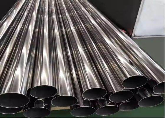 أنابيب الصلب المقاوم للصدأ الطول 6-12M الطراز الدائري BA سطح النهاية