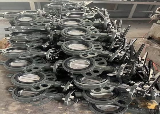 صمامات الفراشة ذات الغطاء المكبس والسنج الأحد / المزدوج للأنظمة الهيدروليكية لمراقبة درجة الحرارة