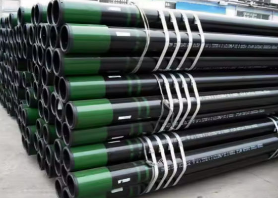 مادة أنابيب القاعدة API5CT N80 L80 P110 أنابيب الغلاف الفولاذي المقوى FBE للإنتاج المخصص NDT HT