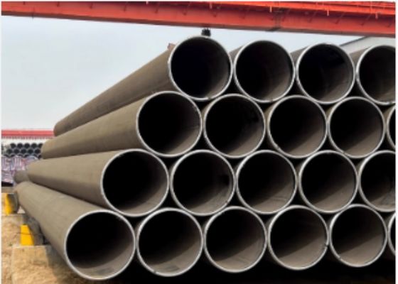 أنابيب فولاذية X65 LSAW مع خط لحام طولي وقطر خارجي 355.6 مم - 2320 مم