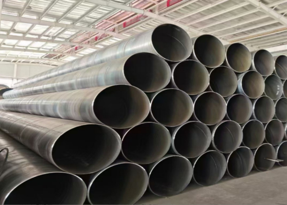 أنابيب فولاذية حلزونية ملحومة (SSAW) بقطر 219.1-2540 مم للبناء وتوصيل النفط