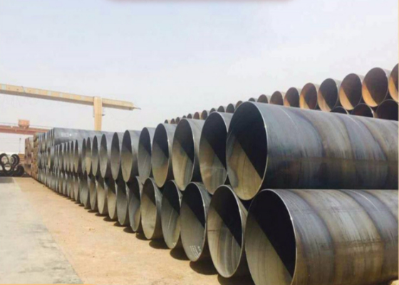 أنابيب الصلب الملحومة الحلزونية API 5L بطول 6 أمتار و 12 مترًا للإنشاءات وتوصيل الغاز والنفط