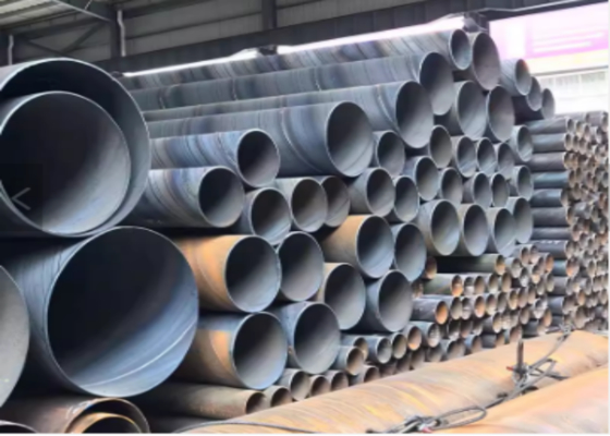 SSAW أنابيب الصلب 219.1mm-2540mm OD 5mm-25.4mm سمك الجدار