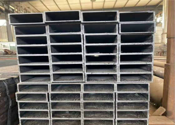 مقاطع فولاذ S235JR مجوفة بقطر خارجي 15-1000 ملم سوداء مستطيلة
