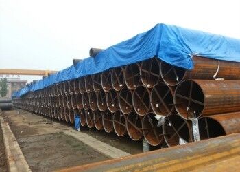 أنابيب الفولاذ LSAW مع 355.6mm-2320mm القطر الخارجي 5mm-50mm سمك الجدار ومطابقة 3PE لنقل السوائل الدائمة