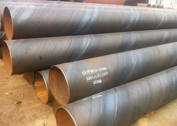 أنابيب الفولاذ SSAW القياسية GB مع 5mm إلى 25.4mm سمك الجدار و 219.1mm إلى 2540mm قطر خارجي للبناء والتصنيع