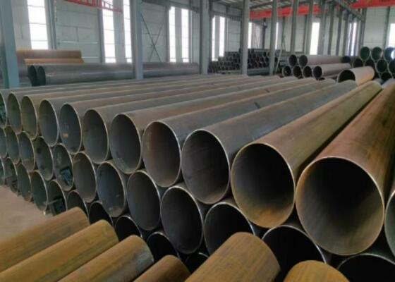 LSAW Steel Pipe with 355.6mm-2320mm Outside Diameter and 5mm-50mm Wall Thickness for Pipe Piling Construction